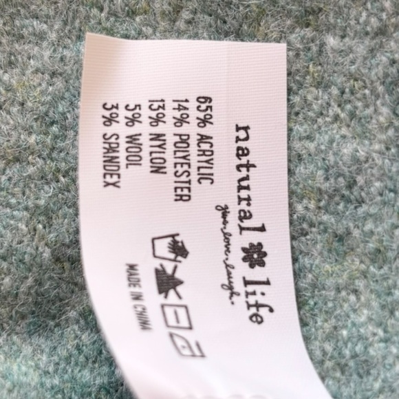 Natural life Sage Floral Pattern NWT  Sweater Large - Picture 6 of 7